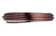 Проволока алюминиевая плоская 4х1,2 мм, коричневый цвет (10 см)